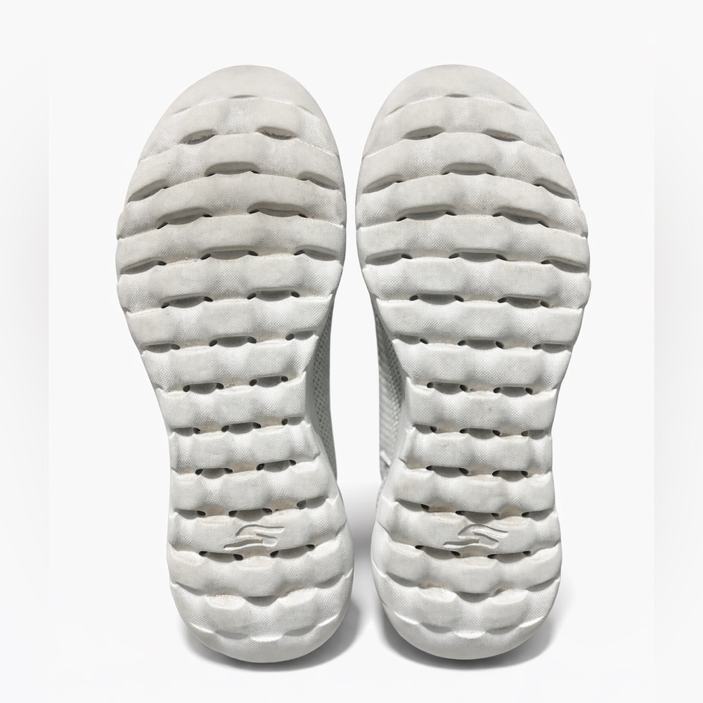 Skechers Slip-On Knit Athletic Shoe in Beige - Picture 5 of 5